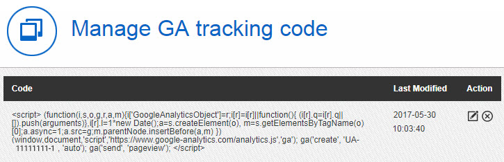 Add Google Analytics tracking code